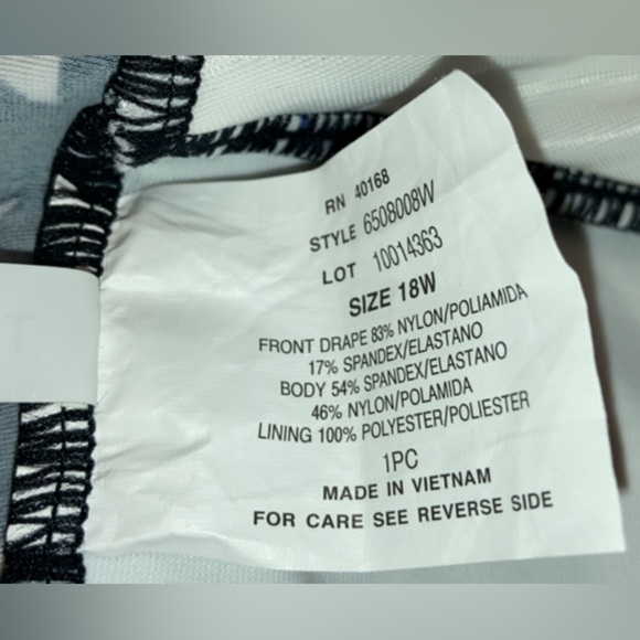 NWT TRIMSHAPER BY MIRACLESUIT WOMEN'S PLUS SIZE ZEBRA ONE PIECE SWIMSUIT 18W - Picture 5 of 12